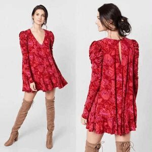 Free People Hello Lover Scarlett Combo Tunic Size S